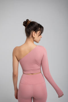 ALIGN ONE SHOULDER LONG SLEEVE CROPTOP